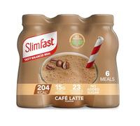 SlimFast Milkshake Multipack Bottle - Cafe Latte - 6 x 325 ml