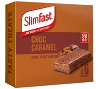 SlimFast Chocolate Caramel Snack Bar Multipacks, 5 x 6 Bar Multipack (30 Bars Total)