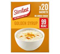 SlimFast Golden Syrup Flavour Porridge, No Added Sugar, High in Protein, 20 x 29g Multipack