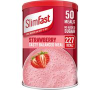 SlimFast Healthy Shake For Balanced Diet Plan With VitamIns And Minerals, High In Fibre, Meal Replacement, Strawberry Flavour, 50 ServIngs, 1.825 kg