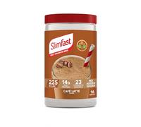 SlimFast • Meal Replacement Powder • Café Latte Flavour • 584g 16 Servings
