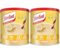 SlimFast Meal Replacement Shake for Weight Loss & Balanced Diet, Vitamins and Minerals, Low Calorie, High Protein, Banana Flavour, 8 servings, 292 g, Packaging May Vary (Pack of 2)