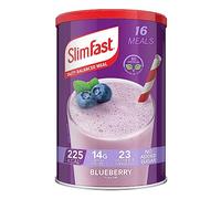 SlimFast Meal Replacement Shake for Weight Loss & Balanced Diet, Vitamins and Minerals, Low Calorie, High Protein, Blueberry Flavour, 16 servings, 584 g, Packaging May Vary