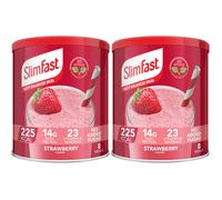 SlimFast Meal Replacement Shake for Weight Loss & Balanced Diet, Vitamins and Minerals, Low Calorie, High Protein, Strawberry Flavour, 8