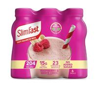 Slimfast Milkshake Multipack Bottle Raspberry & White Chocolate 6x325ml in Clear SlimFast Clear