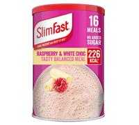 SlimFast Balanced Meal Shake, Healthy Shake for Balanced Diet Plan with Vitamins and Minerals, High in Fibre, Raspberry & White Choc Flavour, 16
