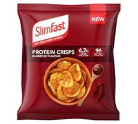 SlimFast Protein Crisps BBQ, 96 Calories & 6.7 g High Protein per Bag, Low-Calorie Healthy Snacks for Adults, Popped Soy and Potato Treat for Weight Loss and Balanced Diet, Multipack, 12 x 23 g
