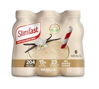 SlimFast Ready To Drink Shake, Tasty, Balanced Shake with Vitamins and Minerals, No Sugar, Vanilla Flavour, 6 x 325 ml Multipack