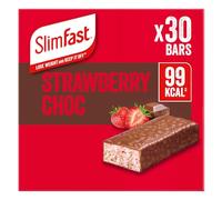 SlimFast • Snack Bar • Strawberry Chocolate Flavour • 99 Kcal • 30 x 25g Bars