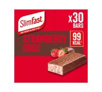 Slimfast Strawberry Chocolate Snack bars 25g - Case of 30 (5 x 6 x 25g) [Best Before: 30/06/2026]