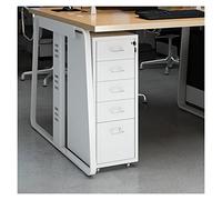 SlimFile Cabinet with Lockle Metal Sto with 5 Ders for A4/Letter/Legal FoldersModern SpaceSavingSolut