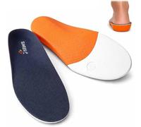 Slimflex Amber Insoles - Pronation Insoles for Men and Women - Rearfoot Control, Rigid Arch Contour, Soft Top Cover - Over Pronation Inserts - Fit Most Shoes