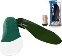 Slimflex Green Arch Support Insoles for Men and Women - Pronation Supination Balancing - Moderate Arch Support (UK Size 8)