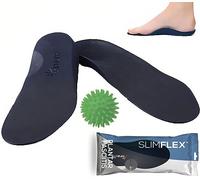 Slimflex Simple Plantar Fasciitis Insoles for Flat Feet and Heel Pain - HD Maximum Support Orthotics with Free Foot Spiky Ball - Also prescribed for Achilles Tendonitis Support