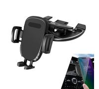 SLIMI 1 PC CD Slot Phone Holder, 360 Degrees Adjustable CD Slot Holder, Non-Slip Automatic Lock Mobile Phone Navigation Holders, Universal for Most Cars, Trucks, SUVs (Black #01)