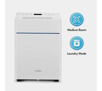 VonHaus Dehumidifier 10L/Day, 1.6L Water Tank - Slimline Moisture Extraction Machine for Damp, Condensation, Laundry/Clothes Drying, Prevents Mold & Smells - For Home, Bedroom, Utility Room & More