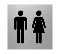 Slimline Aluminium Male & Female Toilet Sign