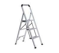 Slimline Aluminium Step Ladder Wolf 3 Step 150Kg Max Load 50mm Depth