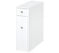 HOMCOM Bathroom Floor Cabinet - 17W x 48D x 58Hcm-White | TJ Hughes White