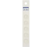 Slimline Buttons -Clear 2-Hole 5/8" 5/Pkg