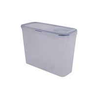 Lock & Lock Rectangular Storage Container with Flip Top Lid - Clear/Blue, 2.4 L