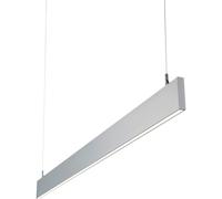 Slimline Commercial Suspension Light - 1500mm x 20mm - 40W Cool White LED Loops White One Size