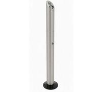 Slimline Cylindrical Stainless Steel Outdoor Ashtray Post