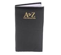 Slimline Executive Padded Address Book Retro A-Z Leather Style (Black 1269)