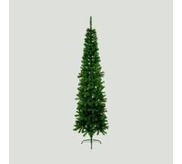 Slimline Pencil Artificial Christmas Green Spruce Pine Tree - 200cm Green