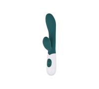 Slimline Rabbit Vibrator Loving Joy Dark Green One Size