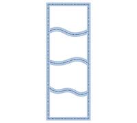 Slimline Rectangluar Frame Dies for Card Making Wave Surge Rectangle Metal Cutting Dies for Scrapbooking Paper Crafting Embossing Die Cuts Stencils Scrapbooking Supplies Photo Album Decor