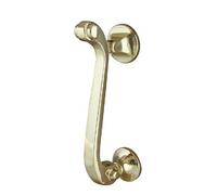 Slimline Traditional Door Knocker Polished Brass