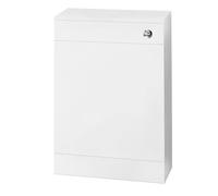 Slimline WC Toilet Unit with Concealed Cistern, 500mm Compact Design, Gloss White Finish - Modern Style by Balterley