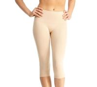 SlimMe Seamless High Waist Slimming Compression Capri Shaper Nude Medium
