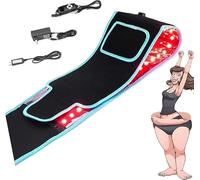 Slimming Belt, Weight Loss Red Light Slim Gleam Wrap Adjustable Cordless Belt, Tighten Loose Skin and Firm Your Waist, Soothes Post-Workout Aches and Tightness, for Waist, Thigh, Arms Etc