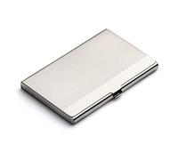 Slimming Business Card Case Stainless Steel Business Case Name Wallet Hold 12-18 Sheets for 92x58mm Card Display Stand