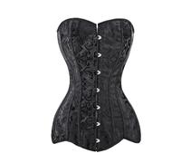 Slimming Femme Corset Long Torso Sexy Clothing Black White Korset Overbust Waist Slimming Floral Bustier Women Plus Size Gorset