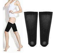 Slimming Thigh Wrap, Thigh Slimmer Shapers, Women Thighs Sleeve, Slimming Wraps Compression Sleeve Womens Leg Slimming Shapers Thigh Slimmer Shaper for Fat Burning and Beautifying Black