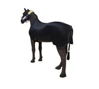 Slimming Vest for Horse with Belly Guard - Horse Shoulder Protector Stretch Vest Belly Guard (Black,S)
