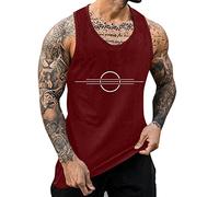 Slimming Vest Men Compression Vests for Uk, Sleeveless Tshirt Plus Size Absorbent Relaxed Fit Casual Versatile for Basic Everyday Wear Elastic Wrinkle-Resistant Classic