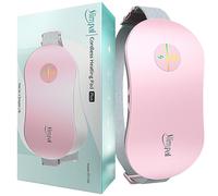 Slimpal Heat Pad for Period Pain Relief, Menstrual Heating Pad for Cramps, Portable Cordless Electric Wearable Heat Belt, Constant Working, Gifts for Her Women Girls, Pink