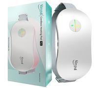 Slimpal Heat Pad for Period Pain Relief, Menstrual Heating Pad for Cramps, Portable Cordless Electric Wearable Heat Belt, Constant Working, Gifts for Women Girls, White