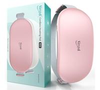 Slimpal Heat Pads for Period Pain Relief, Plus-Sized Electric Heating Pad for Menstrual Cramps Relief, Cordless Rechargeable Heat Belt for Back, Belly, Stomach, Gift for Girls Her Women, Pink