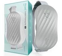 Slimpal Heating Pad for Period Cramps, Portable Heat Pad for Menstrual Period Pain Relief Electric Cordless Heating Belt w/ 4 Heat Levels for Back, Belly, Stomach, Gift for Girl Women, Grey S2