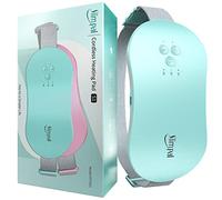 Slimpal Menstrual Heating Pad for Cramps, Portable Cordless Heating Pad with Massager for Period, Electric Wearable USB Rechargeable Heating Wrap Belt, Gifts for Women Girl, Aqua