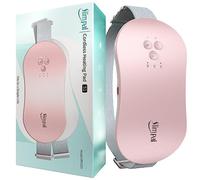 Slimpal Period Pain Relief Heating Pad, Portable Menstrual Heating Pad with 3 Timer Auto Shut Off, Electric Heat Belt for Period Cramps with Massager, Gifts for Women Girls, Pink