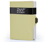slimpuro ZNAP Credit Card Holder with Aluminium and Coin Compartment, RFID Protection, Slim Carbon Wallet, Card Holder, Credit Card Case, Wallet, up to 12 Cards