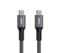 SlimQ 240W Charging USB C to USB C Cable for Type C Laptop, Hub, Docking USB 2 240W PD3.1 Cable 3.3ft, 480 Mbps Data Transfer, and More