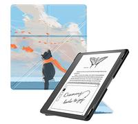 Slimshell Case for Kindle Scribe 10.2” 2022 Released, Origami Standing Lightweight PU Leather Stand Smart Cover with Auto Sleep Wake Feature for Kindle Scribe 10.2 inch with Pen Holder (Cat's Dreams)