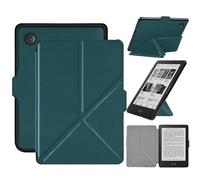 Slimshell Case for Kobo Clara Colour, Origami Standing Lightweight PU Leather Stand Smart Cover with Auto Sleep Wake Feature for 6" Kobo Clara Colour 2024 Released (Green)